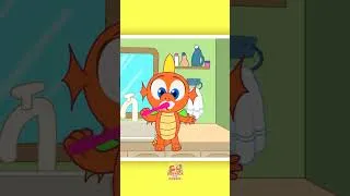 Thumbnail: Fresh Morning Routine with Little Monster! #shorts #morningroutine #kidsvideo #abclearningclub