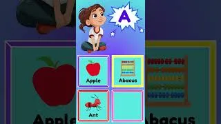 Thumbnail: ABC Flashcards for Toddlers | Learn the Letter A #toddlerlearning #alphabet #flashcards #firstwords