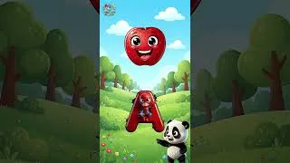 Thumbnail: A for Apple 🍎 | B for Ball ⚽ | ABC Alphabet Song for Kids #shorts