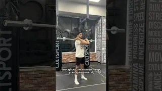 Thumbnail: Master the Barbell Front Squat -Build Strength &Better Squat Mechanics💪 #frontsquat #gym #