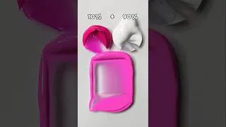 Thumbnail: Only 10% Pink + 90% White... The Final Color Is Gorgeous! 😍