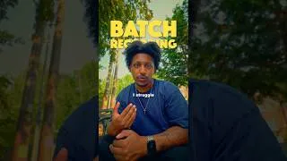 Thumbnail: why i BATCH RECORD 🎥