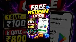 Thumbnail: I Completed the ₹800 Free Redeem Code Challenge! 😈🔥 | Free Redeem Code Apk #abhishekgamer #shorts