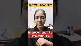 Thumbnail: 🚨‼️Live Fast On Tadwal Academy th and 10th Maharashtra #2026 #exam #class12