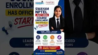 Thumbnail: 📢 SWAYAM NPTEL 2026: Free IIT Courses | Enroll Before Last Date!