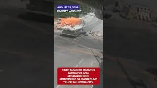 Thumbnail: SOTD: Motorsiklo sumalpok sa dump truck sa Lucena City