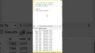 Thumbnail: SQL Interview Question | Intersect and Having | Amazon