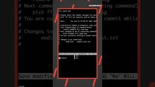 Thumbnail: Changing git commit message on previous commit