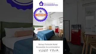 Thumbnail: Accessible Accommodation Bailey's Parkside Motel Video Tour