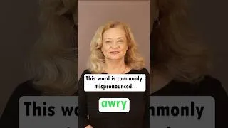 Thumbnail: How to pronounce "awry"