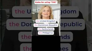 Thumbnail: Rules for using “THE” for countries. #englishteacher #englishgrammar #englishlesson #grammar