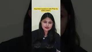 Thumbnail: IGNOU MAPC important questions with PYQs #ignou #mapc #importantquestions