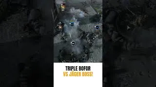 Thumbnail: Triple Bofor VS Jäger Boss! Company of Heroes 3 #shorts