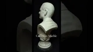Thumbnail: Carved in Marble. Life-sized portrait hand carved in Carrara marble, using traditional techniques.