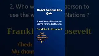 Thumbnail: United Nations Day Quiz