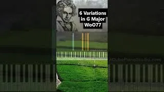 Thumbnail: Easiest Piano Variation - Beethoven 6 Variations in G Major WoO77 #beethoven #pianovariations
