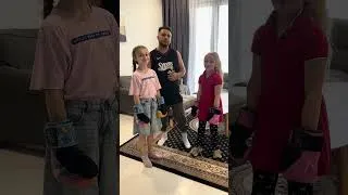 Thumbnail: I teach my daughters that boxing is all about self control & discipline 💯🥊#boxing #funny #shorts