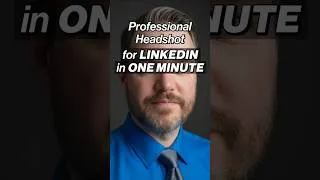 Thumbnail: AI LinkedIn Headshot: FREE in 1 Minute 🤯