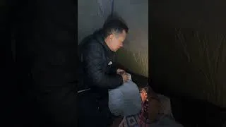 Thumbnail: Terrifying Thunderstorm ⚡Trapped in a Storm While Camping in the Forest⛈️camping in heavy rain