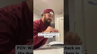 Thumbnail: My dryer has a good taste in music 😮‍💨 #funnyshorts #musicianlife #funnymusic #lifestyle