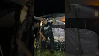 Thumbnail: 🌧️ Cozy Camping in Heavy Rain #shorts