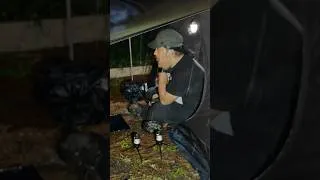 Thumbnail: Hit by a thunderstorm and heavy rain alone ⛈️ #camping #outdoors