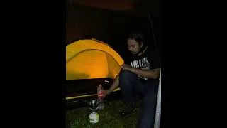 Thumbnail: solo camping heavy rainstorm #shorts #camping