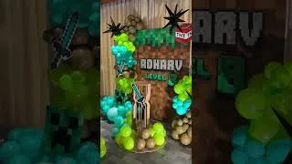 Thumbnail: 🎮 Minecraft Theme Birthday Decoration | Epic Party Setup 🎂 #minecraft #birthday  #minecraftparty