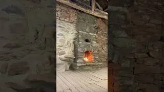 Thumbnail: Stone Meets Fire 🔥 | Fireplace Build #stonecabin #survival #cabinlife #diy #adnanslife