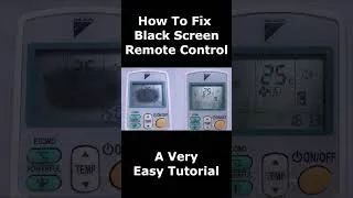 Thumbnail: How To Fix Black Screen Aircon Remote Control - Very Easy Tutorial