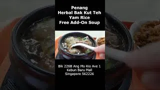 Thumbnail: Penang Bak Kut Teh & Yam Rice Free Add-On Soup