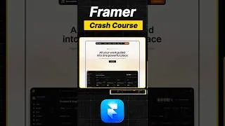 Thumbnail: Framer Crash Course - Learn Framer in less than 60 mins!