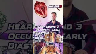 Thumbnail: Heart Sounds 1 2 3 and 4 explained in the BEST way! #heart #medicine #medical #nurse #nursing