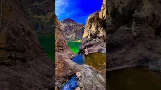 Thumbnail: Black Canyon Kayak Tour  from the Hoover Dam Kayaking Colorado River Heavy Flow Current 300 Pics