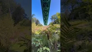 Thumbnail: Underneath the Cut River Bridge in Mackinac County #bridges #cantileverbeam #mackinac #steelbridge