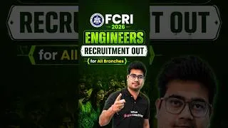 Thumbnail: FCRI Recruitment 2026 Out! #fcri #shortsfeed #viral #engineeringjobs #shorts #mohitsir