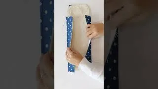 Thumbnail: 15-Minute Cute Pouch! ✂️💙 #bag #sewing #howto