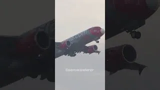 Thumbnail: AIR ASIA A320-200 takeoff at Kuala Lumpur Airport #shorts #aviation #airasia #a320 #takeoff #plane