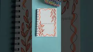 Thumbnail: Front page design ✨🧡idea for project 📒#shorts #youtubeshorts #frontpage
