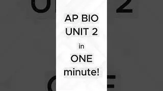 Thumbnail: AP Bio Unit 2 Review in ONE Minute! #apbio #science #collegeboard #biology #apbiology #education