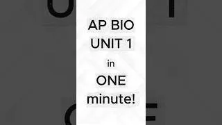 Thumbnail: AP Bio Unit 1 Review in ONE Minute! #apbio #science #biology #collegeboard #apbiology
