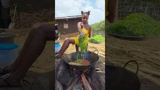 Thumbnail: Typical African village life with  organic food for breakfast #villagecooking #shorts #viralvideo