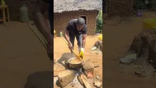 Thumbnail: My Husband Prepares Rice the AFRICAN Way—Wait Until You See This! 😱🍚🔥 #AfricanFood #VillageCooking