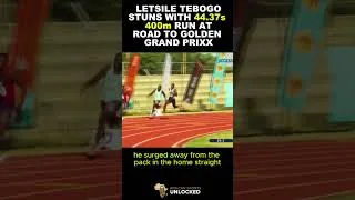 Thumbnail: Letsile Tebogo ran 44.37s to Record his 2nd Fastest 400m Race