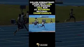 Thumbnail: Kebinatshipi Clocks 9.89s World Lead to Win 100m Botswana Title