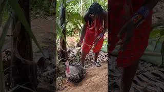 Thumbnail: village life Cooking turkey #shorts #cooking #villagelife