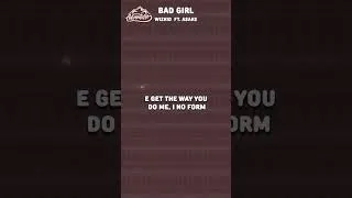 Thumbnail: Wizkid - Bad Girl ft. Asake #wizkid #badgirl #lyrics #asake #afroadventure #afro #afrobeats #viral