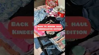 Thumbnail: Kindergarten Back to School Haul! 🎒 #shorts #backtoschool #backtoschoolhaul