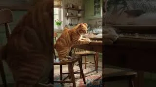 Thumbnail: Orange Cat vs Giant Toy Fish 😂🐱 | Funny Cat Animation | Short Cartoon