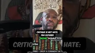 Thumbnail: Black man said black elders critiquing is not hate.